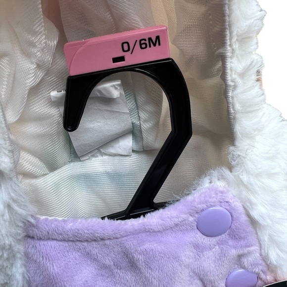 UNICORN costume 0-6 Months hooded 3 piece SET plush HALLOWEEN NWT twins triplets - Picture 4 of 8